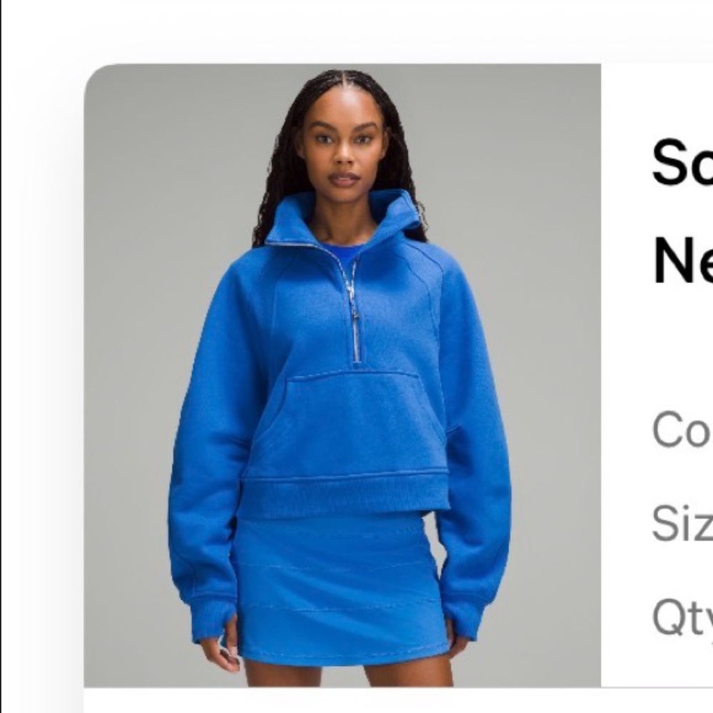 XL/XXL Scuba Oversized Funnel-
Neck Half Zip